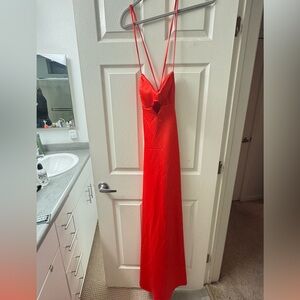 NWT MACYS WOMENS CORALY RED TOTALLY SOCIAL DRESS